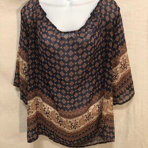 MISS Daisy BOHO Style Blouse  XL